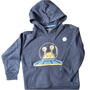 365 Kids from Garanimals Pullover Alien Hoodie Long Sleeve Size 7 Navy NWT